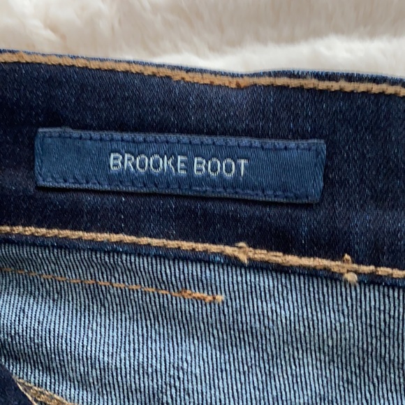 NWT 🏷 Lucky Brand Brooke Boot Mid Rise (Raw Hem) Denim Blue Jeans - Picture 9 of 11